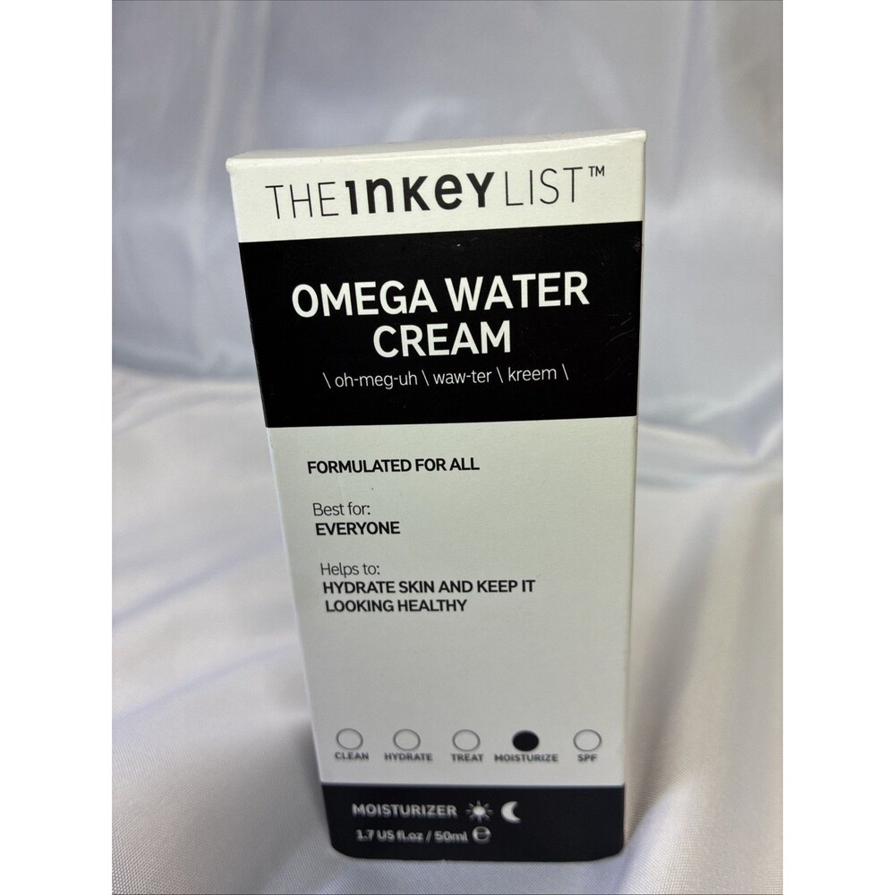 The Inkey List "Omega Water Cream" Lightweight Moisturizer 1.7 fl oz 50ml NEW
